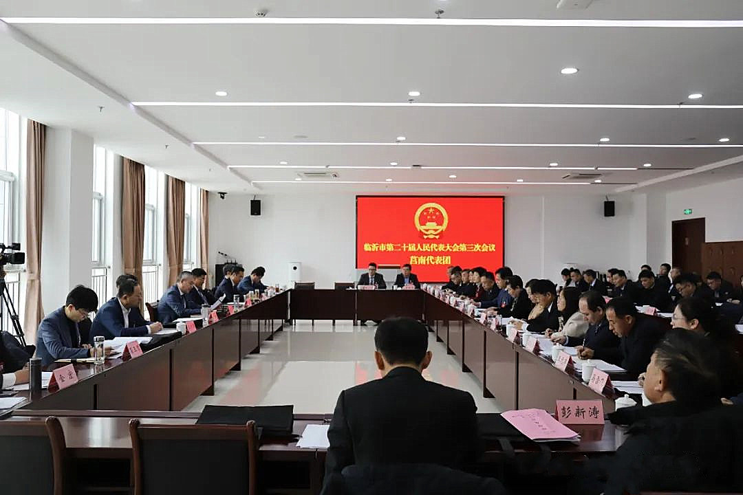 临沂市第二十届人民代表大会第三次会议莒南代表团在临沂成立